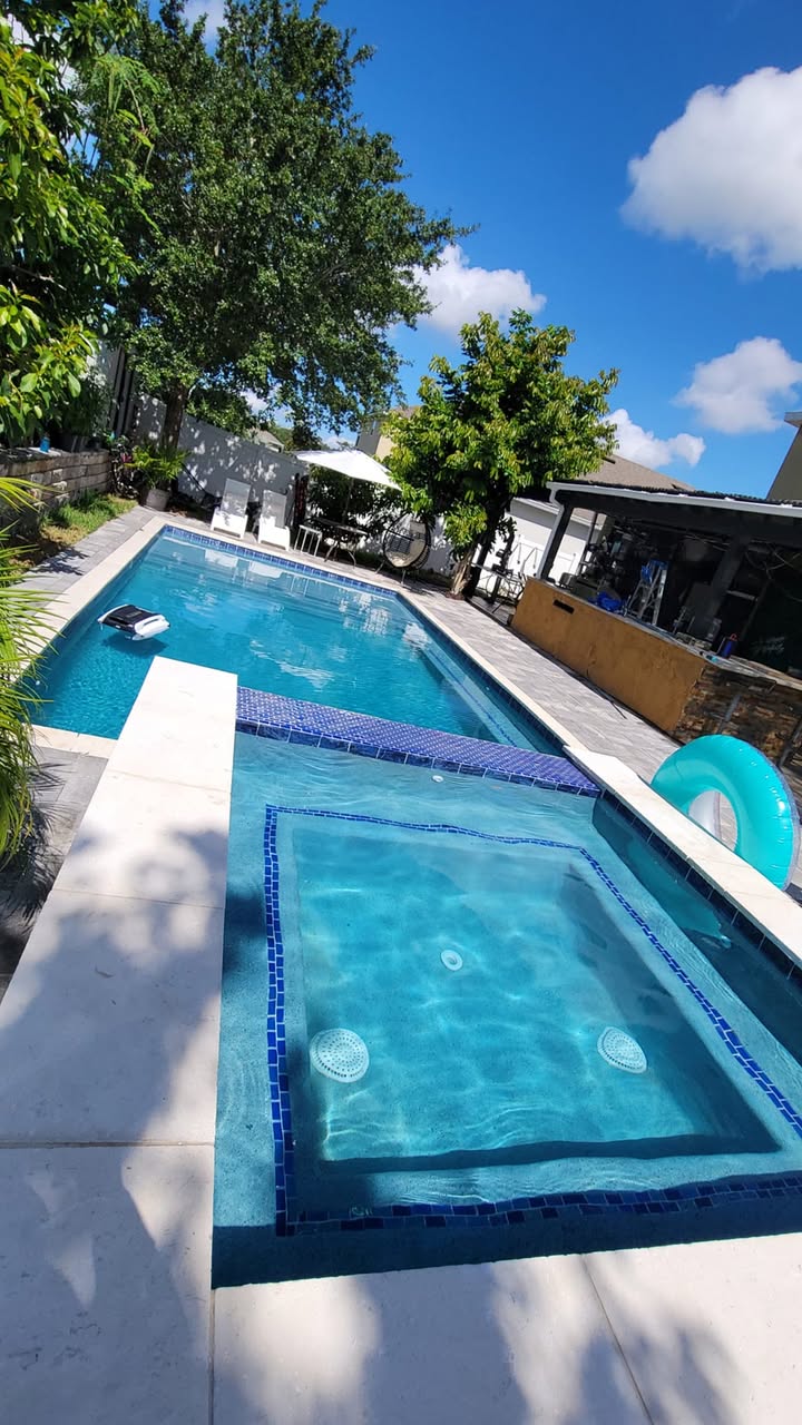 Completed pool build