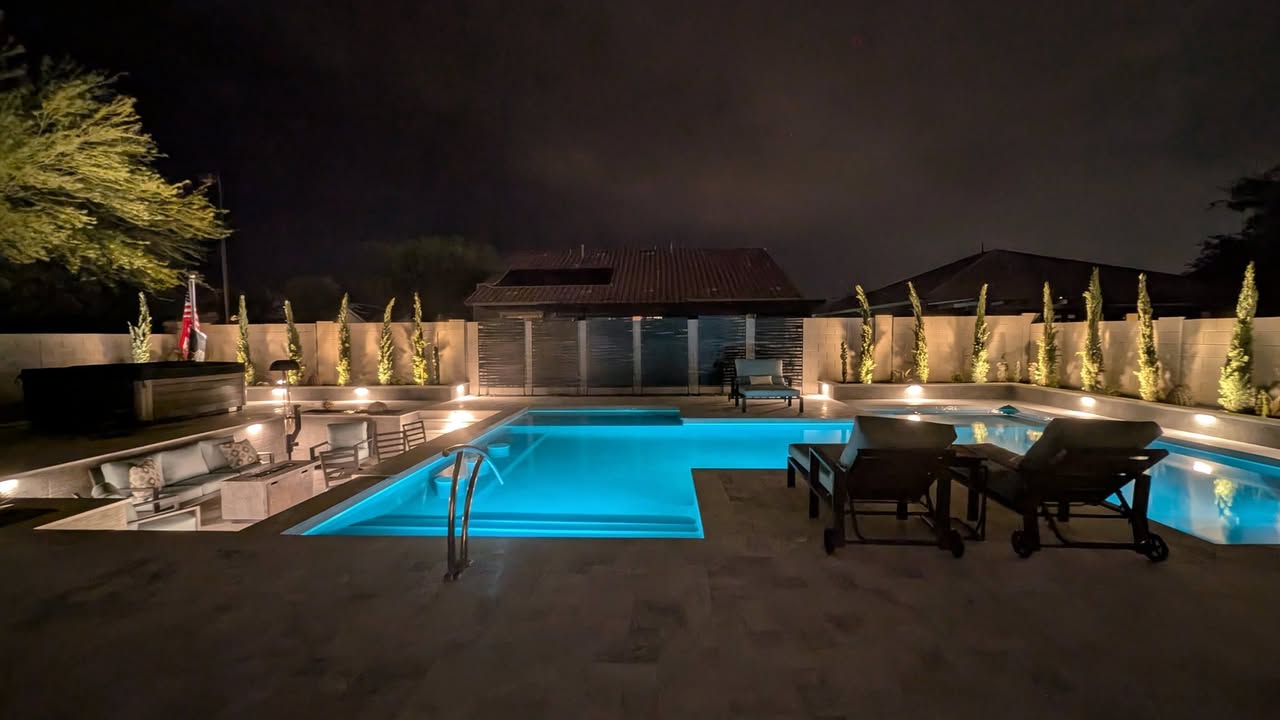 Completed pool build