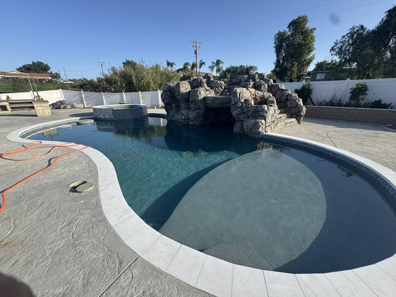 Completed pool build
