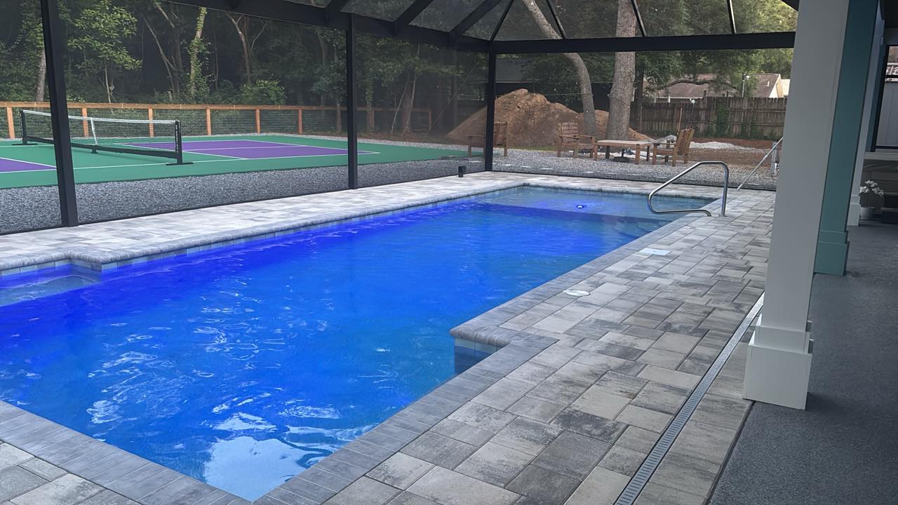 Completed pool build